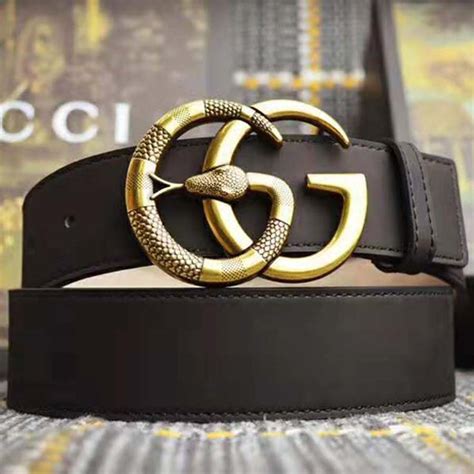 gucci leather belt with gg buckle|gucci double g belt snake.